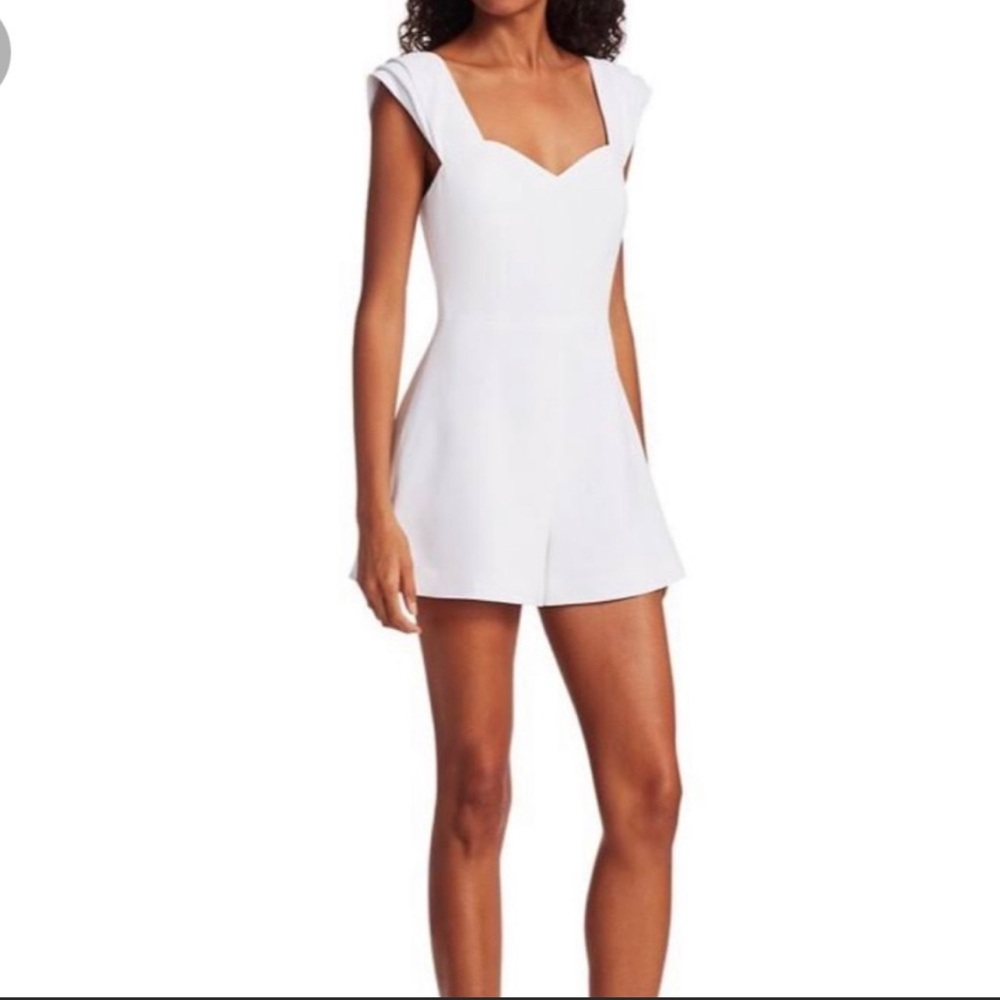 NWT Alice + Olivia white romper